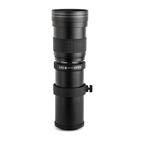 Opteka 420-800mm f/8.3 HD Telephoto Zoom Lens