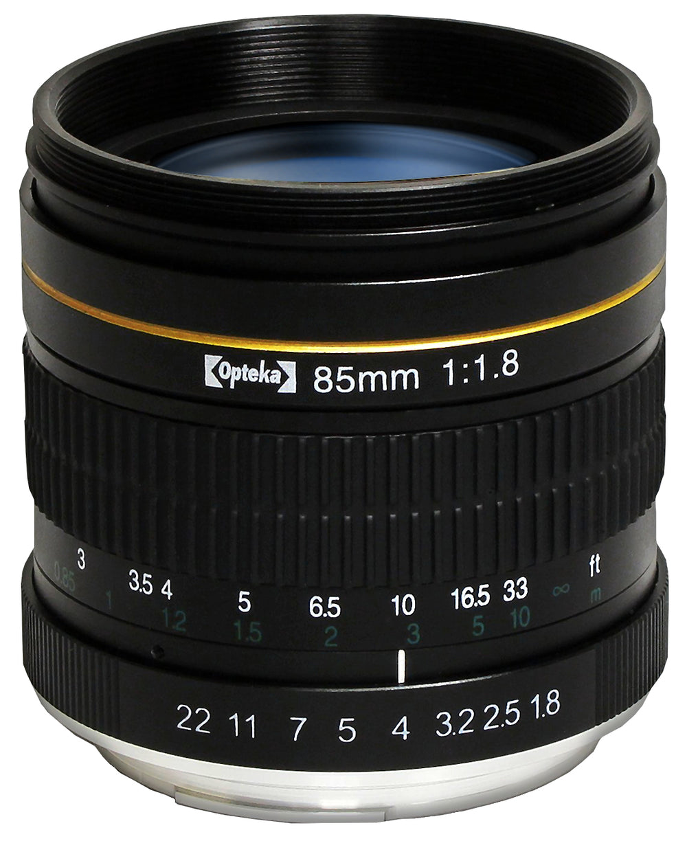 Opteka 85mm f/1.8 Aspherical Telephoto Portrait Lens for Nikon D5, D4s, D4, D3x, Df, D810, D800, D750, D610, D500, D7500, D7200, D7100, D5600, D5500, D5300, D5200, D3400, D3300 Digital SLR Cameras