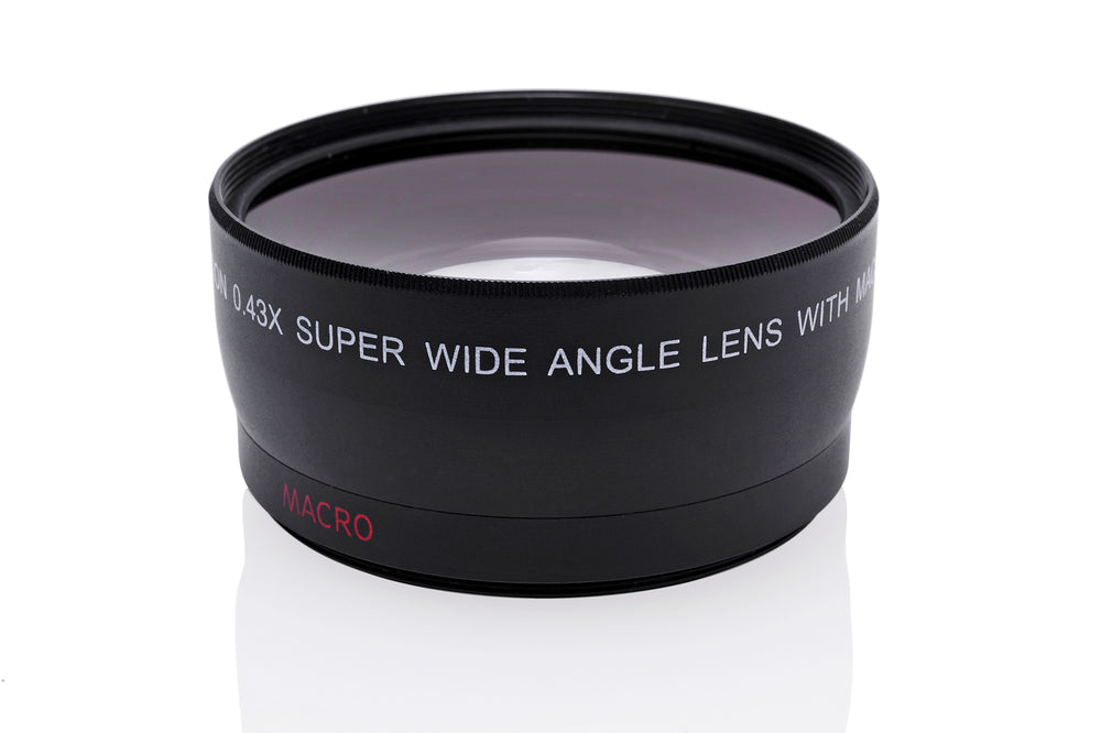 Opteka 55mm 0.43X HD Wide Angle Lens with Macro