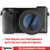 Opteka 55mm 10x HD Professional Macro Lens for Digital Cameras