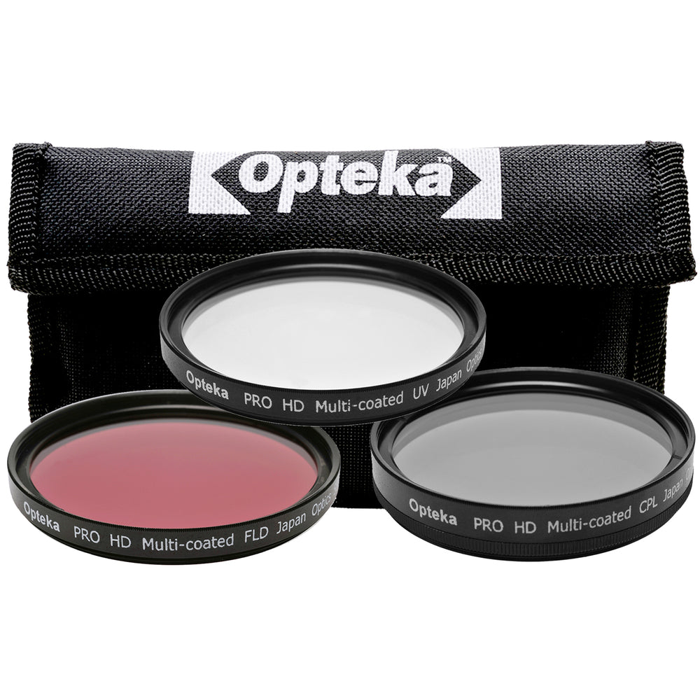 Opteka 62mm High Definition Multi-Coated 3 Piece Filter Kit (UV CPL ND8)