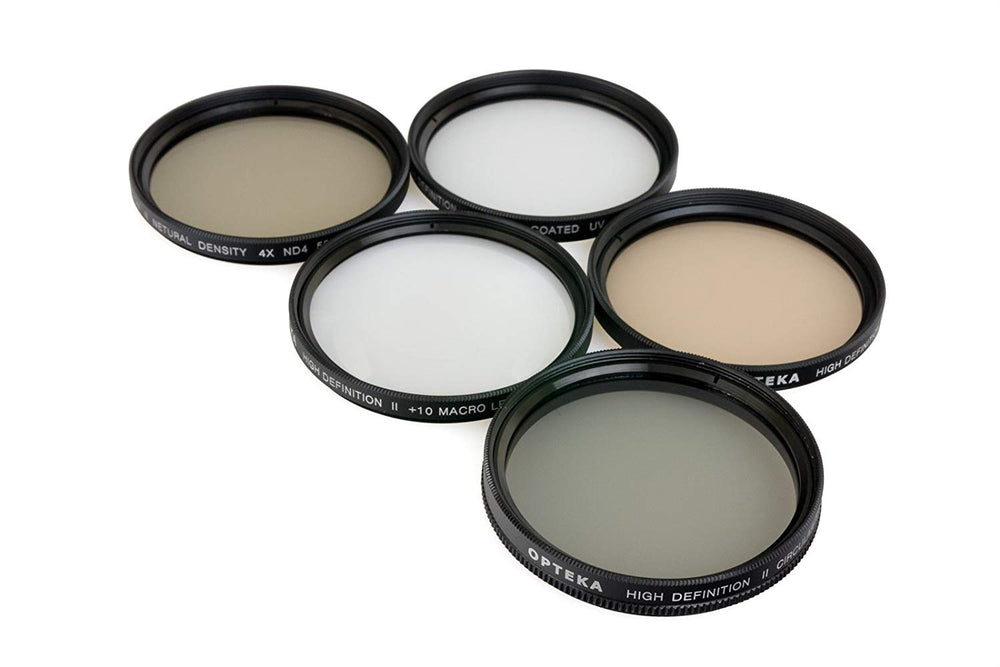 Opteka 62mm 5 Piece Filter Kit (UV, CPL, FL, ND4 and 10x Macro)