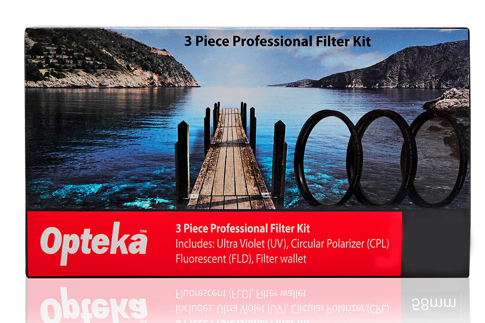 Opteka 52mm High Definition Multi-Coated 3 Piece Filter Kit (UV CPL ND8)