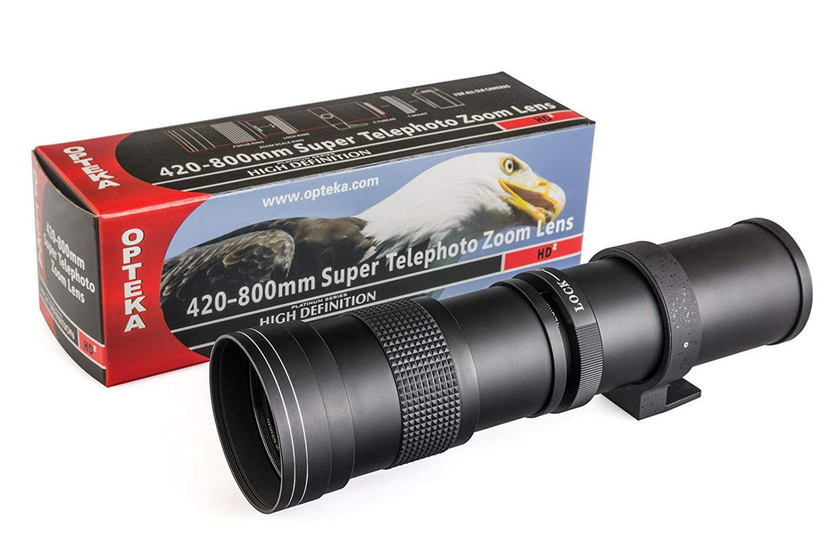 Opteka 420-800mm f/8.3 HD Telephoto Zoom Lens