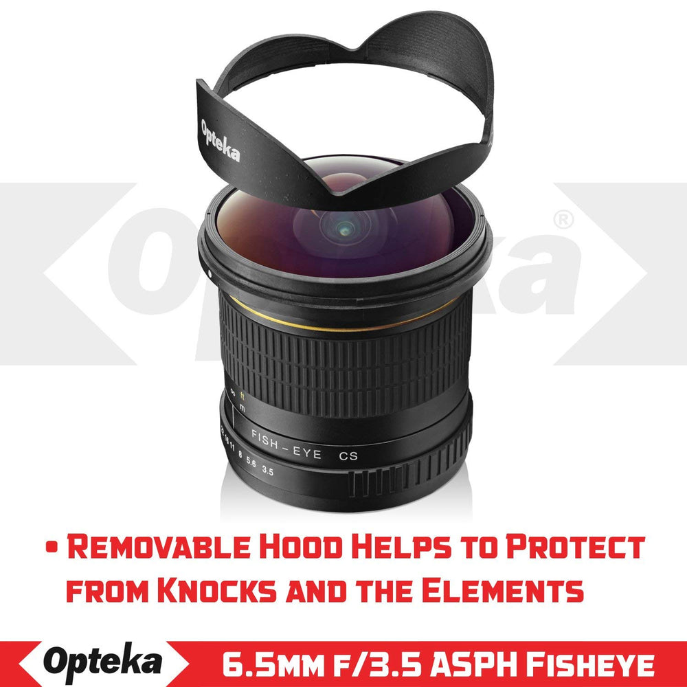 Opteka 6.5mm f/3.5 Fisheye Lens for Canon EF