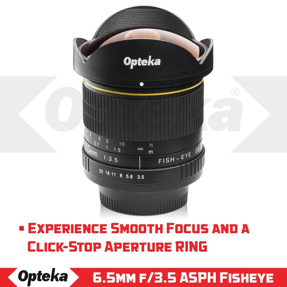 Opteka 6.5mm f/3.5 Fisheye Lens for Canon EF