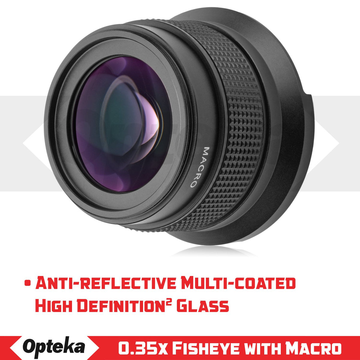 Opteka .35x HD Super Wide Angle Panoramic Macro Fisheye Lens (52MM/58M