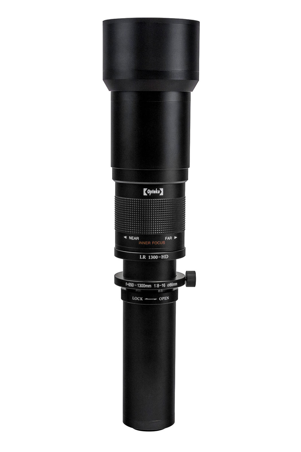 Opteka 650-1300mm High Definition Telephoto Zoom Lens (Black)