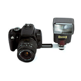 Opteka Straight Metal Flash Bracket for Compact Digital & Film Cameras