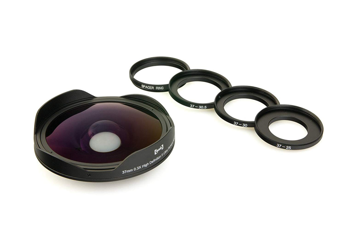 Opteka 37mm 0.3X High Definition II Ultra Fisheye Lens for 25mm, 30mm,