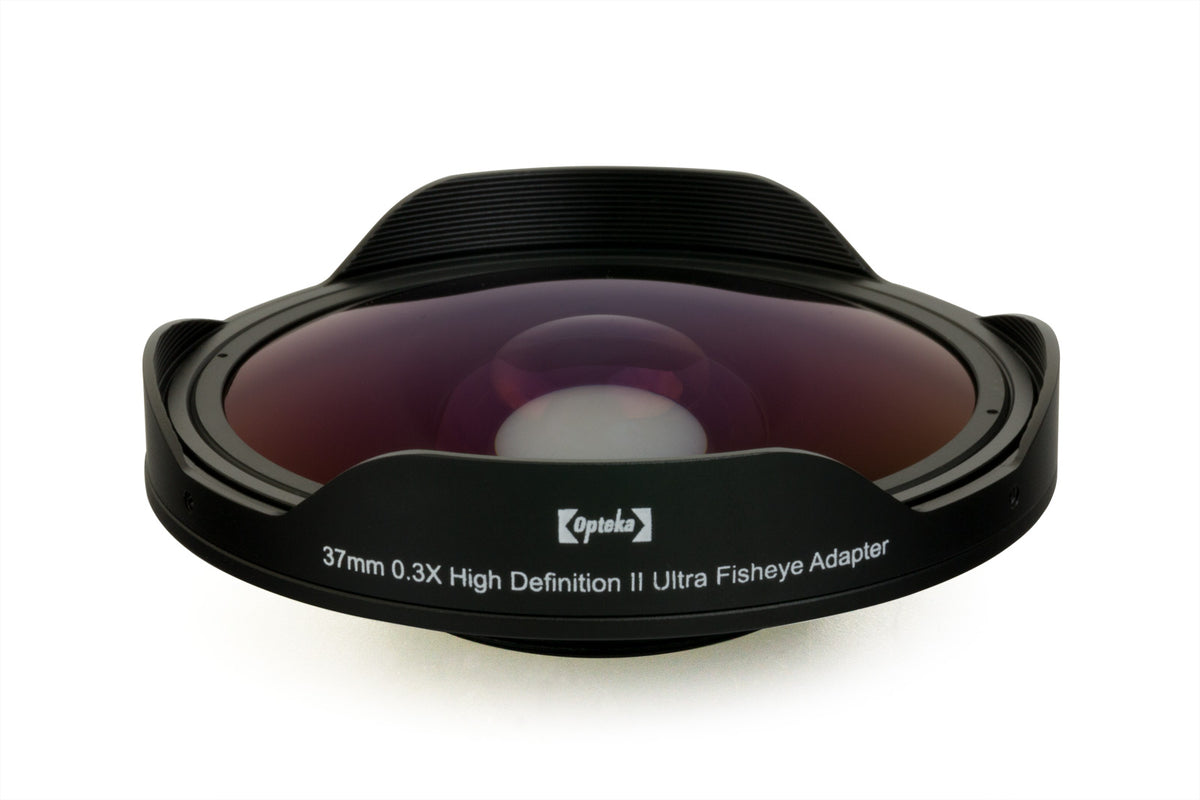 Opteka 37mm 0.3X High Definition II Ultra Fisheye Lens for 25mm, 30mm,  30.5mm & 37mm Digital Video Camcorders