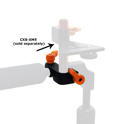 Opteka CXS-XM1 90 Degree Accessory Rod Mount Clamp for 15mm Rail System DSLR Rigs