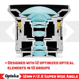 Opteka 12mm f/2.8 HD MC Manual Focus Prime Wide Angle Lens for Fuji X