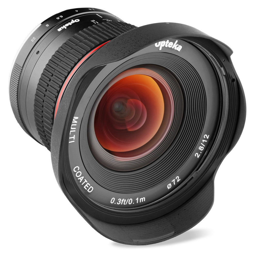 Opteka 12mm f/2.8 HD MC Manual Focus Prime Wide Angle Lens for Nikon 1 Mount CX Format Digital Cameras