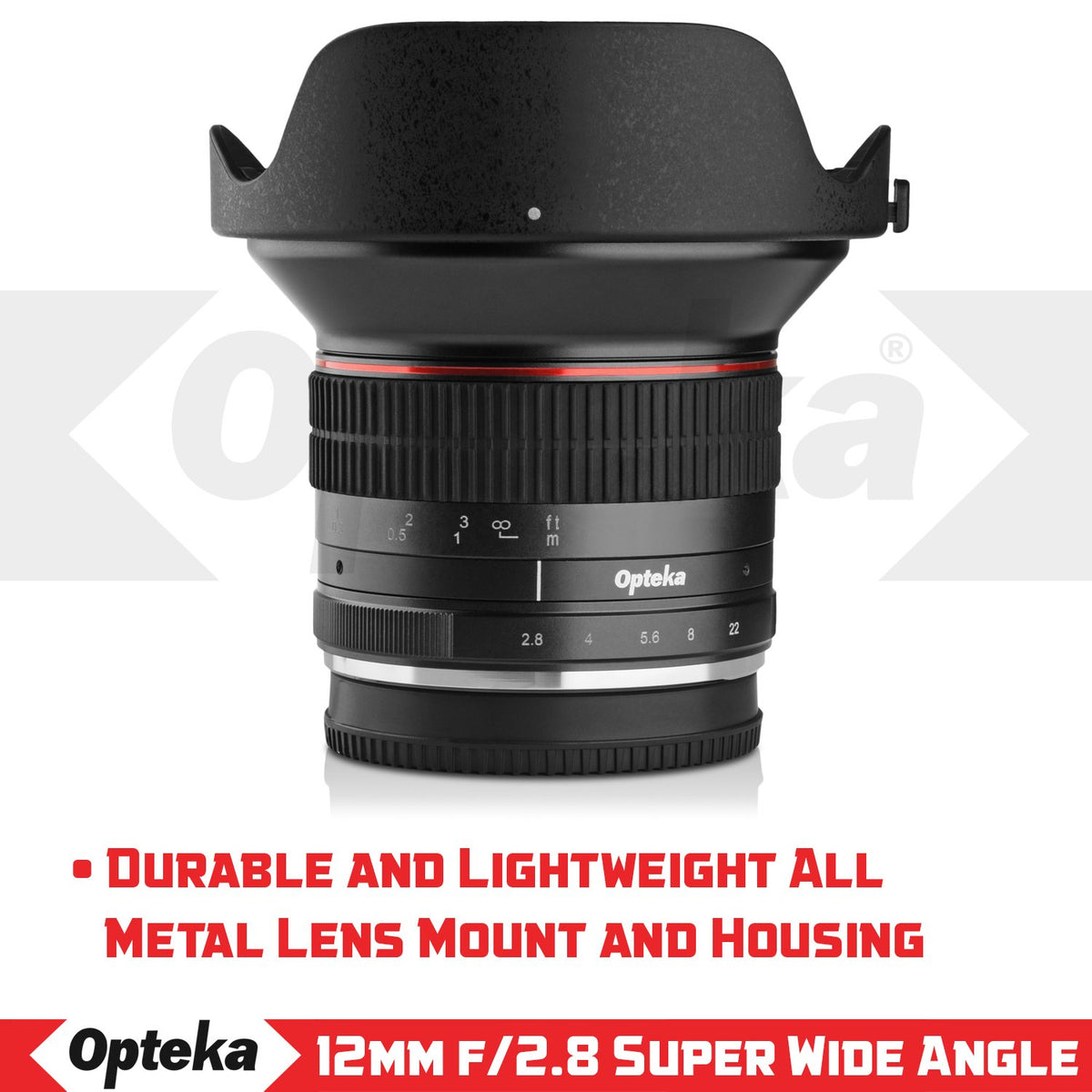 Opteka 12mm f/2.8 HD MC Manual Focus Prime Wide Angle Lens Opteka 12mm f/2.8 HD MC Manual Focus Prime Wide Angle Lens