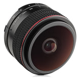 Opteka 6.5mm f/2 HD MC Manual Focus Fisheye Lens for Fuji FX Mount APS-C Digital Cameras
