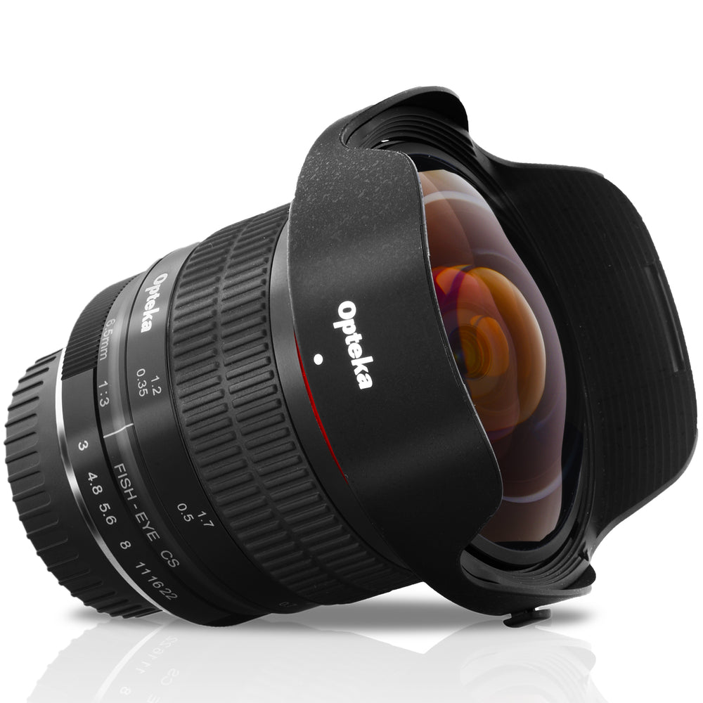 Opteka 6.5mm f/3.0 Ultra Wide Angle Manual Focus Aspherical Fisheye Lens for Nikon DX D7500, D7200, D7100, D5600, D5500, D5300, D5200, D3500, D3400, D3300, D3200, D3100 and D500 DSLR Cameras