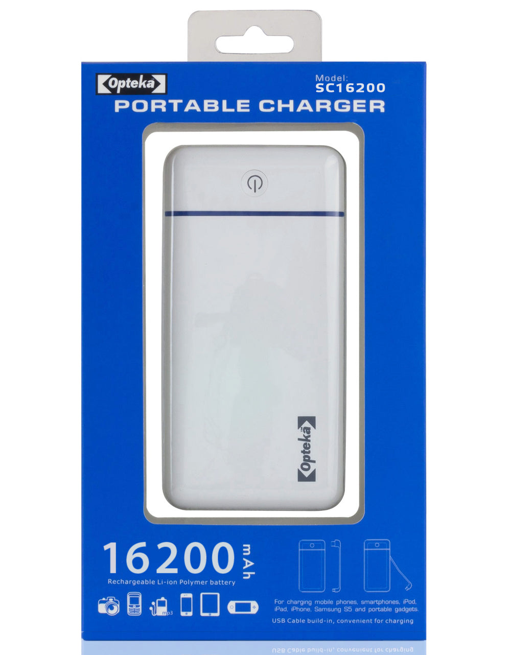 Opteka 16200mAh Portable Charger External Battery Pack