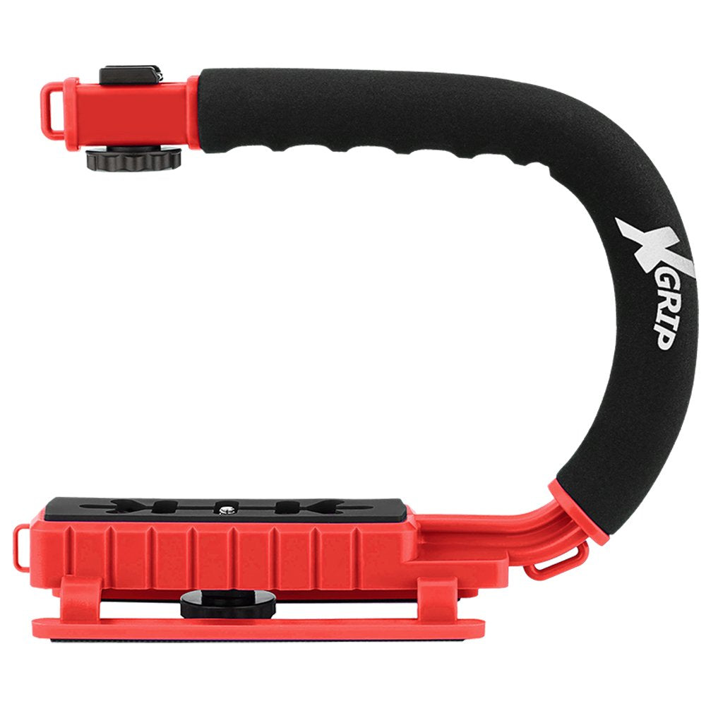Opteka X-GRIP Professional Camera / Camcorder Action Stabilizing Handle (Red)