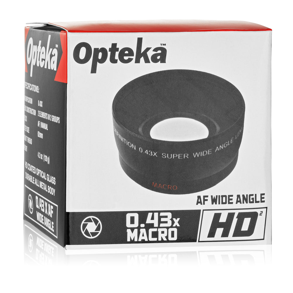 Opteka 52mm 0.43X HD Wide Angle Lens with Macro