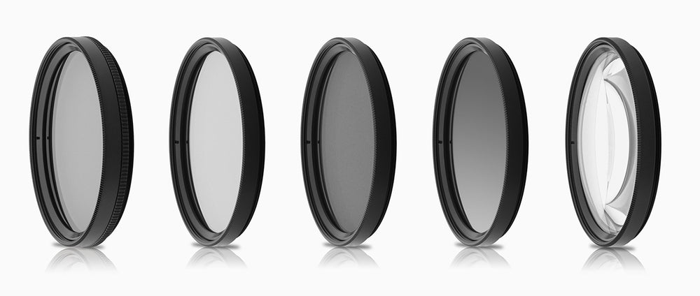 Opteka 55mm High Definition 5 Piece Filter Kit UV, CPL, ND4, Graduated ND and 10x Macro Lens