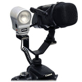 Opteka VB-20 Heavy Duty Video Light/Microphone Dual Cold Shoe Splitter Bracket