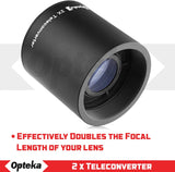 Opteka 500mm f/6.3 (with 2x- 1000mm) Telephoto Mirror Lens for Digital SLR Cameras