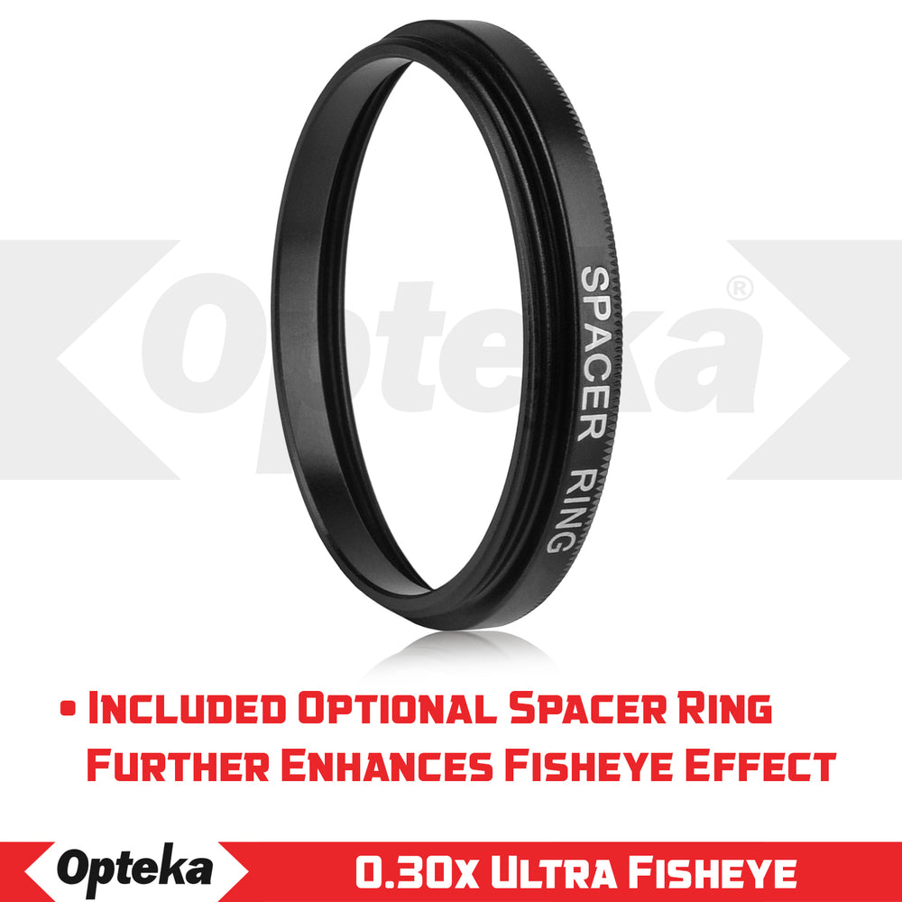 Opteka OPT-SC72FE Titanium Series 72mm 0.3X HD Super Fisheye Lens for