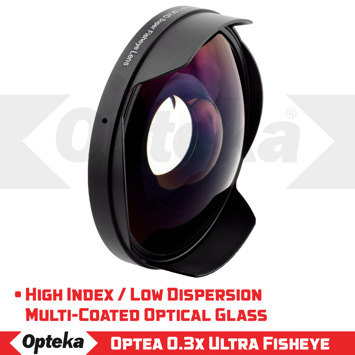 Opteka OPT-SC72FE Titanium Series 72mm 0.3X HD Super Fisheye Lens for  Professional Video Camcorders