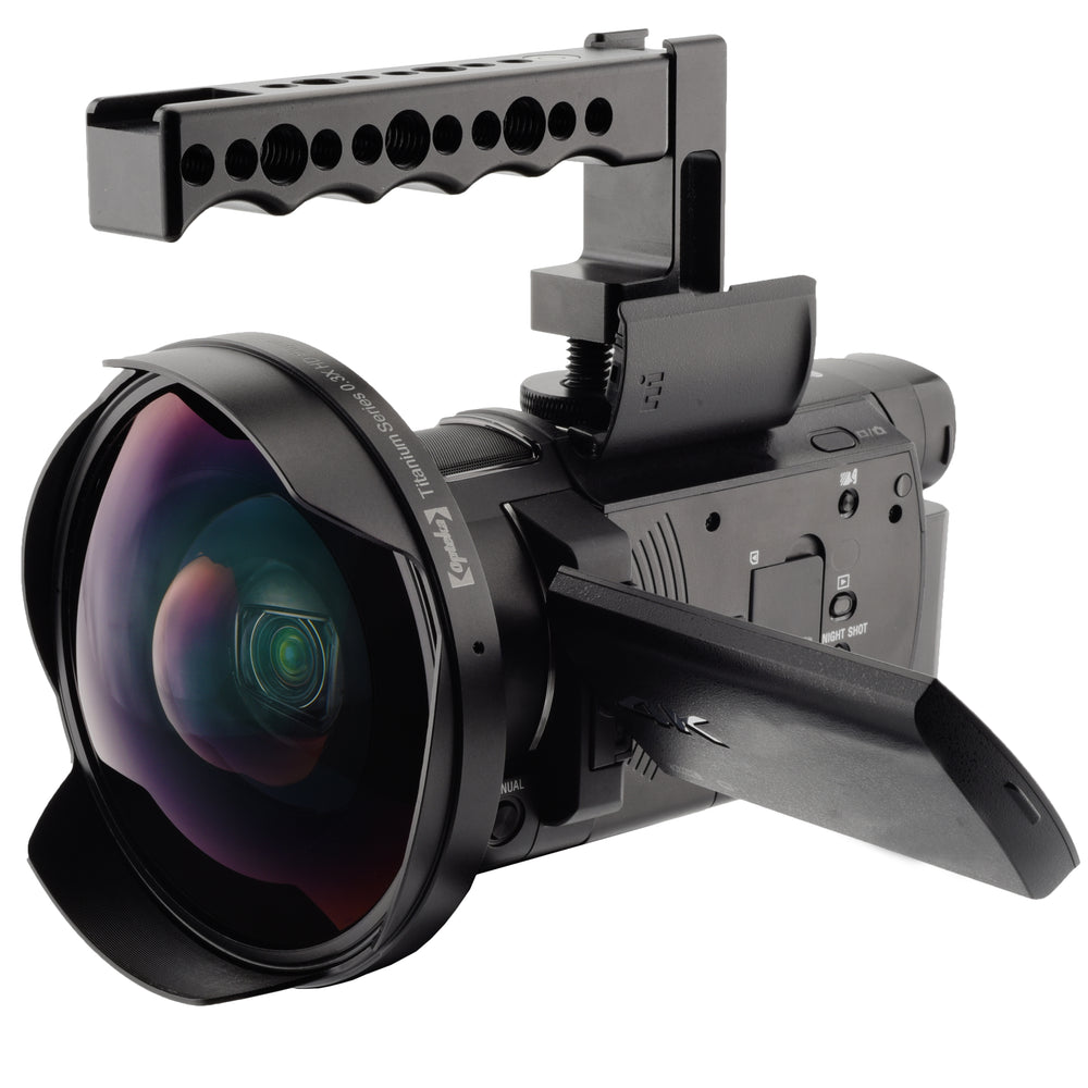 Opteka OPT-SC72FE Titanium Series 72mm 0.3X HD Super Fisheye Lens for Professional Video Camcorders